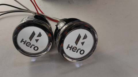 ULTRAWAY Crystal Handle Bar End Indicator LED Light Side Weights