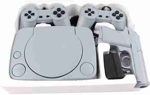 TV Video Game Console for Two Players with 2 Controllers, Black - Image 2