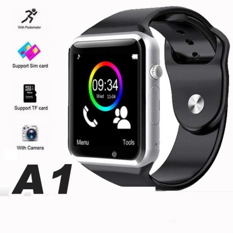 Shop New A1 Smart Watch Phone Support Memory Card/Bluetooth/Voice  Calling/SIM/Camera Smartwatch