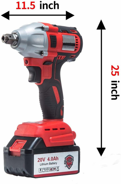 Sauran HEAVY DUTY 21V IMPACT WRENCH WITH BATTRIES, Socket,