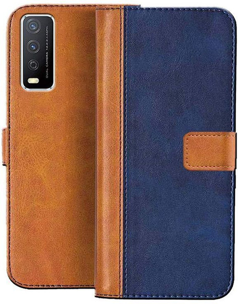 Luxury Counter Flip Cover for Vivo Y20, Vivo Y20G, Y20A, Y12S