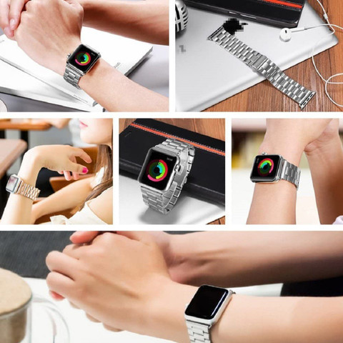 Hamz Stainless Steel Strap Suitable for iWatch 41mm/40mm/38mm