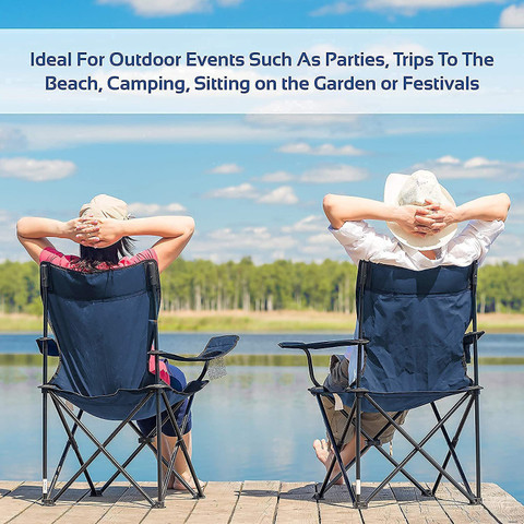 Amulakh Camping Chair with Carrying Bag Outdoor Folding Chair