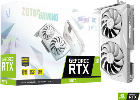 ZOTAC RTX 3070 Twin Edge OC White Edition LHR GDDR6 8 GB NVIDIA