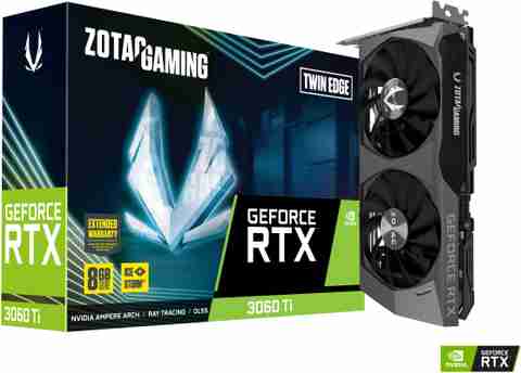 GeForce RTX™ 3060 Ti ZOTAC RTX 3060 Ti Twin Edge LHR GDDR6 8 GB NVIDIA Chipset