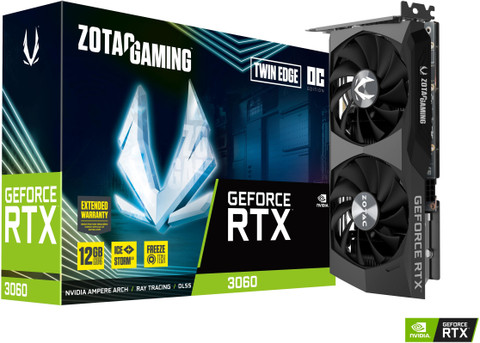 ZOTAC RTX 3060 Twin Edge OC GDDR6 12 GB NVIDIA Chipset 192 bit