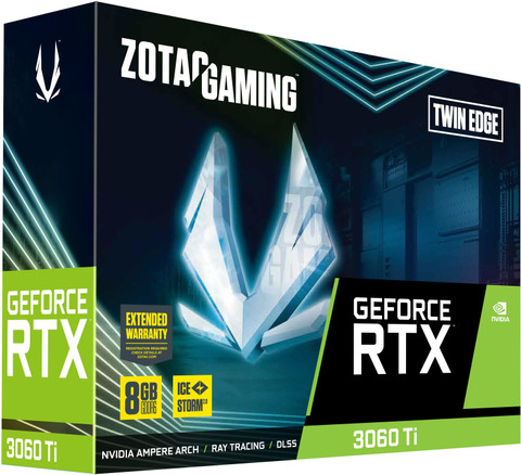 ZOTAC RTX 3060 Ti Twin Edge LHR GDDR6 8 GB NVIDIA Chipset