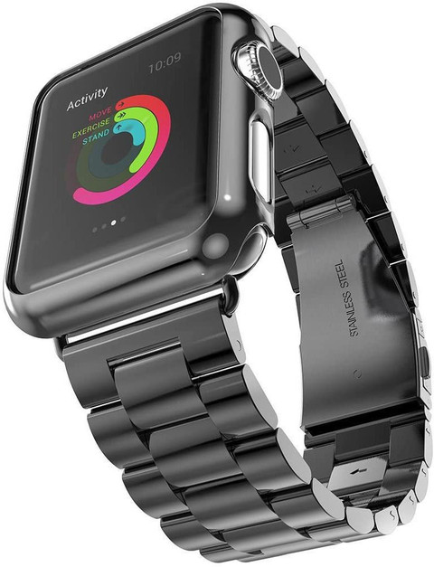 Viraan Compatible for Apple Watch Band 44mm 42mm, Solid Stainless