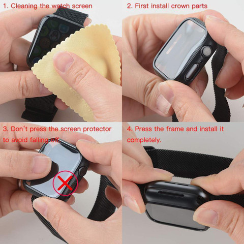 CallSmith Front and Back Screen Guard for Apple Watch 45mm Series