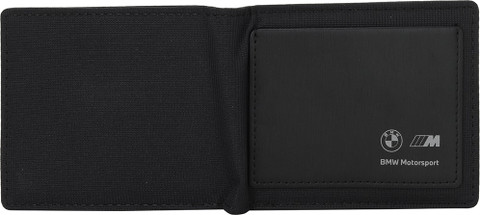PUMA Men Women Casual Black Fabric Wallet Black Price in India