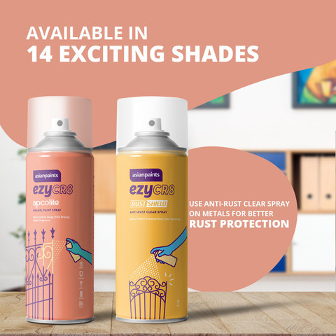 Asian Paints ezyCR8 Apcolite Enamel Multi-Surface DIY Spray Paint
