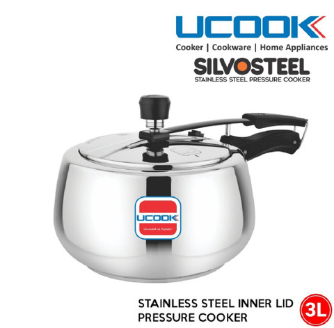 UCOOK By United Ekta Silvo Stainless Steel L Inner Lid