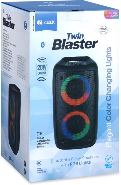 Buy Zoook ZK-Twin Blaster 20 W Bluetooth Speaker Online from