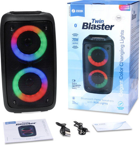 Buy Zoook ZK-Twin Blaster 20 W Bluetooth Speaker Online from