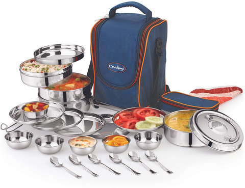 Flipkart.com | NEELAM Stainless Steel 25 pcs Travelling Set cum