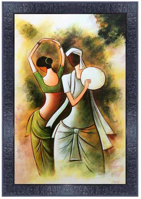 pnf Rajasthani culture art Wood Photo Frames with Acrylic Sheet