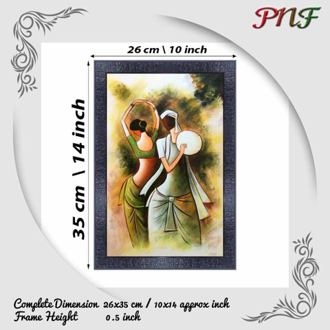 pnf Rajasthani culture art Wood Photo Frames with Acrylic Sheet