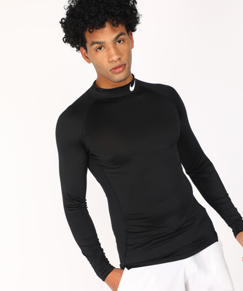 NIKE Solid Men Round Neck Black T-Shirt Buy NIKE Solid Men Round