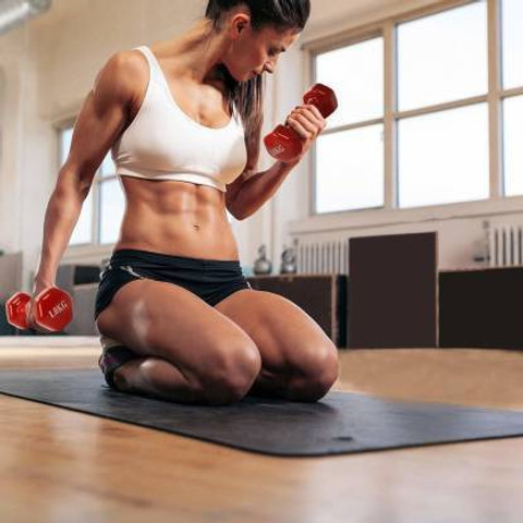 Hridya Trade Vinyl Dumbbells 2Kg *2PCS for Men and Women Fixed Weight  Dumbbell