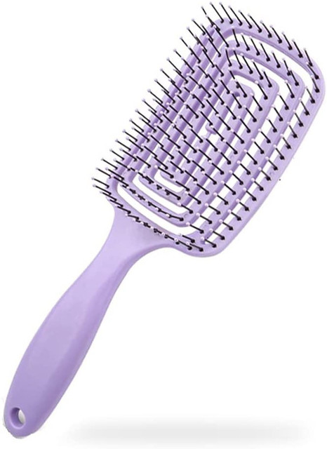 HEXONIQ Hair Brush, Curved Vented Brush Faster Blow Drying