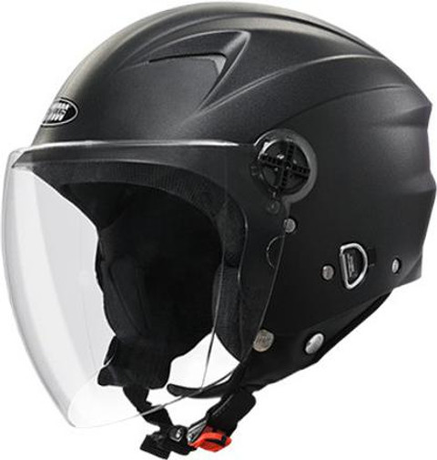 STUDDS RAY OPEN FACE BLACK (Big Visor) 570 MM Motorbike Helmet