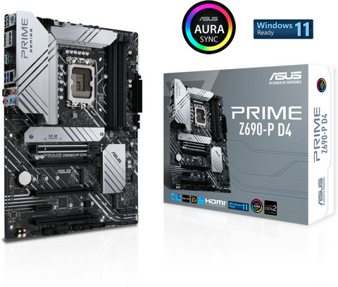 12700k+ASUS PRIME Z690-P D4+メモリ64GB ASUS Prime Z690-P D4 LGA 1700Socket ATX Intel Z690 Chipset