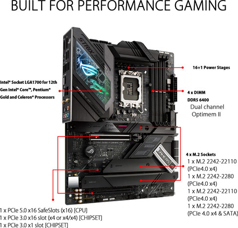 ASUS Rog Strix Z690-F Gaming Wifi LGA 1700Socket ATX Intel Z690