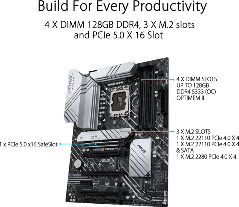 12700k+ASUS PRIME Z690-P D4+メモリ64GB 12700k+ASUS PRIME Z690-P D4+メモリ64GB