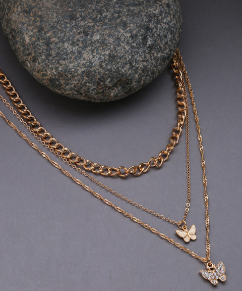 SOHI SOHI Designer set of chain Gold-plated Plated Alloy Chain Set