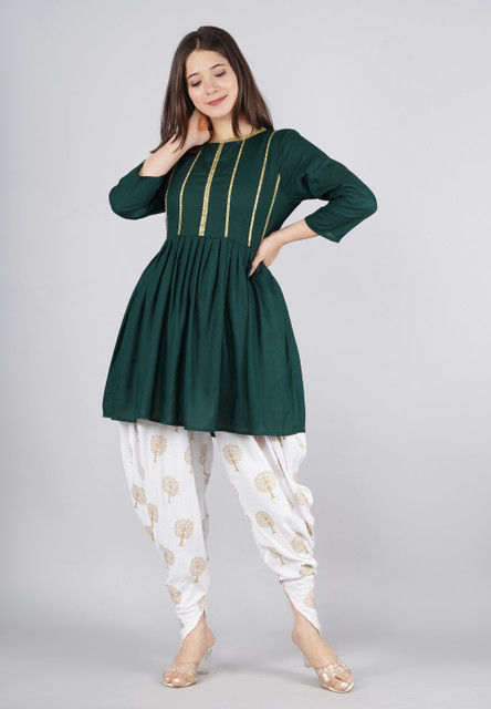 TFP Women Kurta Dhoti Pant Set - Buy TFP Women Kurta Dhoti Pant Set Online  at Best Prices in India | Flipkart.com