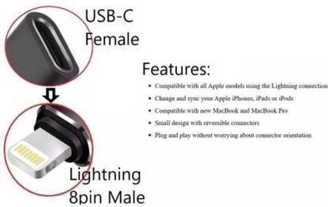 dnr Lightning, USB Type C OTG Adapter
