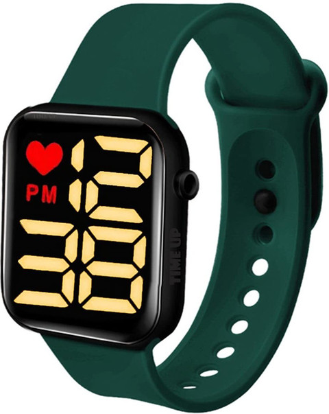 Style Freak Dark Green Digital Dial LED Display Smart Design Kids Watch for  Boys Girls Set of Digital Watch For Boys Girls