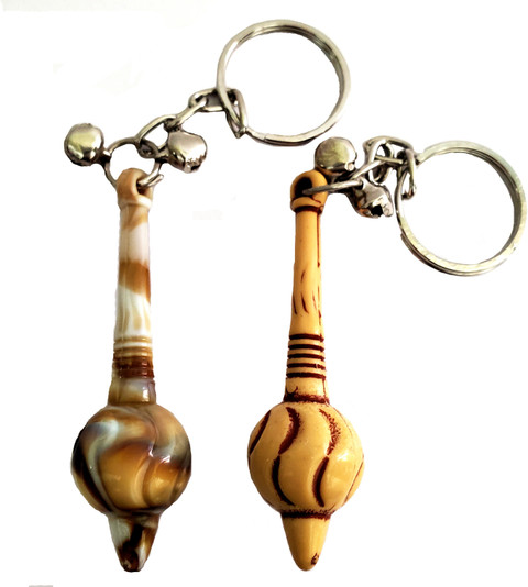 ShopTalk Marble And Wood Finish Hanuman Gada Pack of Key Chain