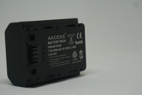 Axcess NP-FZ100 for Sony A7 III, A7R III, A7R IV, A9, Alpha