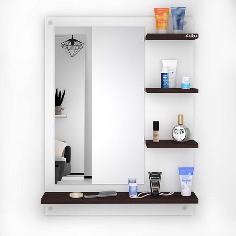 ANIKAA Mavis Dressing Wall Mirror with Shelves/Wall Hanging