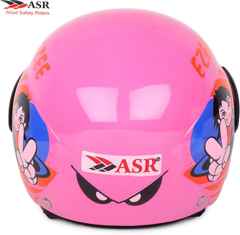 ASR Ahad Safety Riders EZEE HALF FACE KIDS boys and girls Pink