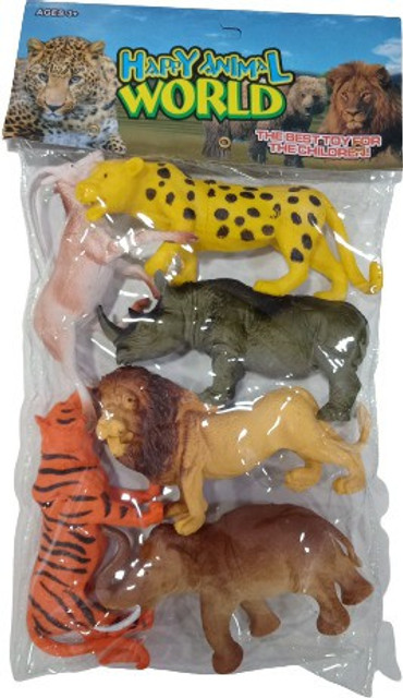 SR Toys Cartoon Animal,World Animals Figures Set for Kids