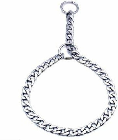 DogTrust Diamond Cut Chrome Plated Stainless Steel Choke Chain Dog