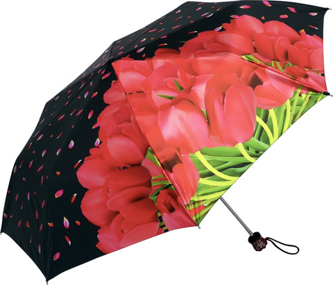 Popy 3-Fold Cherry™ Print #12 with Silver Coating Umbrella Buy