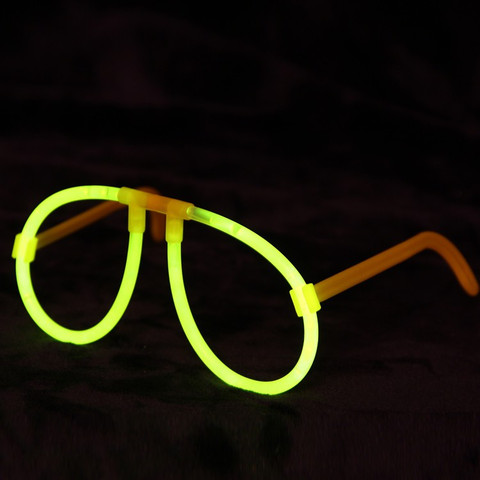 Gold Leaf Glow in Dark Glasses Glowing Eye Glasses DIY