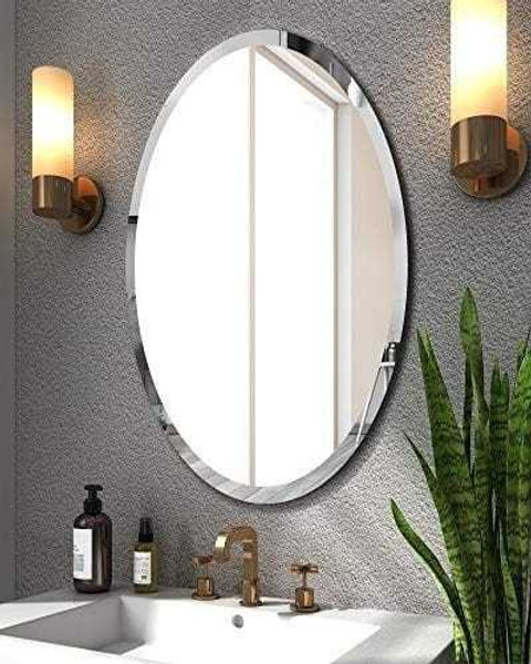 Rworld Simple With Bevelled Bathroom Mirror
