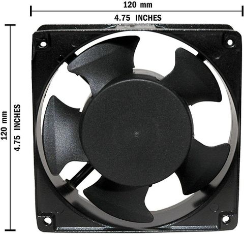 CRAFTSFY 220V AC Power Metal Cooling Fan Axial For Networking Rack ...