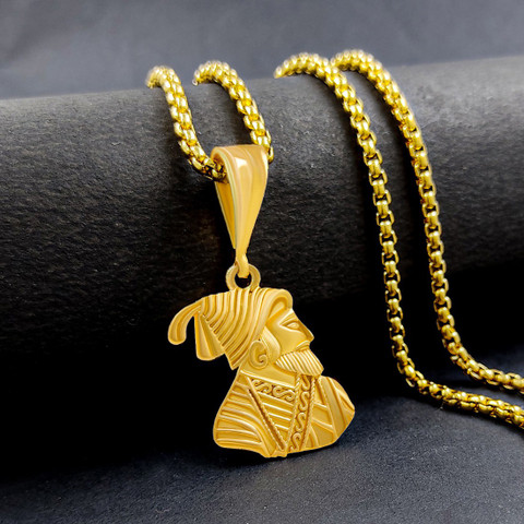 Gold Chain Shivaji Locket Brass Golden Shivaji Pendant, 20 Grms