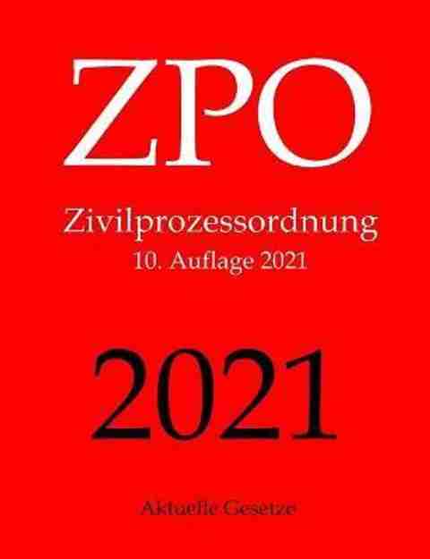 ZPO, Zivilprozessordnung, Aktuelle Gesetze: Buy ZPO