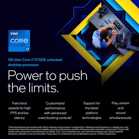 Intel I7-11700F 2.5 GHz Upto 2.5 GHz LGA 1200 Socket 8 Cores 16