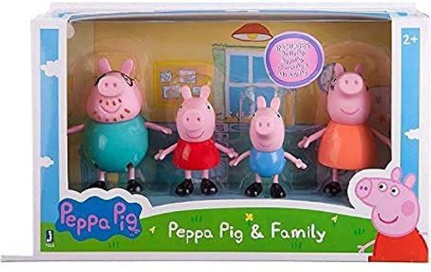 OANGO Plastic Pepa Pig Family Pack Set Of Peppa Pig Toys For