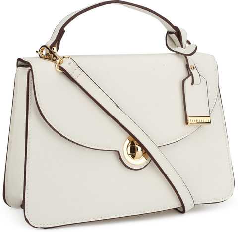 Buy VAN HEUSEN Women White Hand-held Bag IVORY Online Best Price