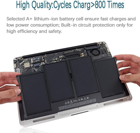MACKTECH Laptop Battery Replacement for MacBook Air 13 inch 4 Cell