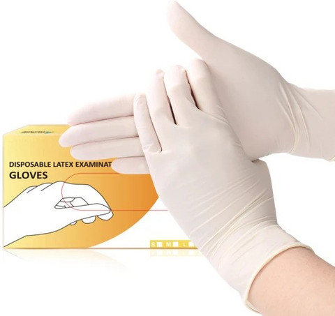 dental mart Sterile Latex Powdered Surgical Gloves (Pack of 70
