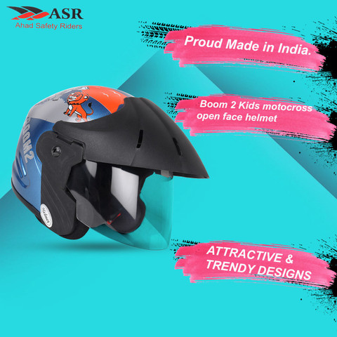 ASR Ahad Safety Riders BOOM 2 JUNIOR KIDS HELMET 2 TO 6 YEARS BOYS